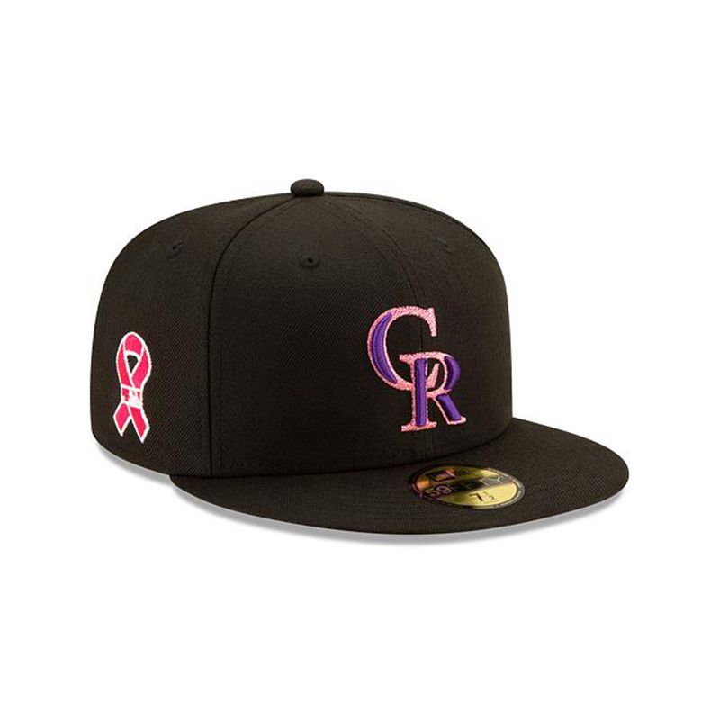 MLB Colorado Rockies Mother's Day 59Fifty Fitted (HQR8818) - Black New Era Caps